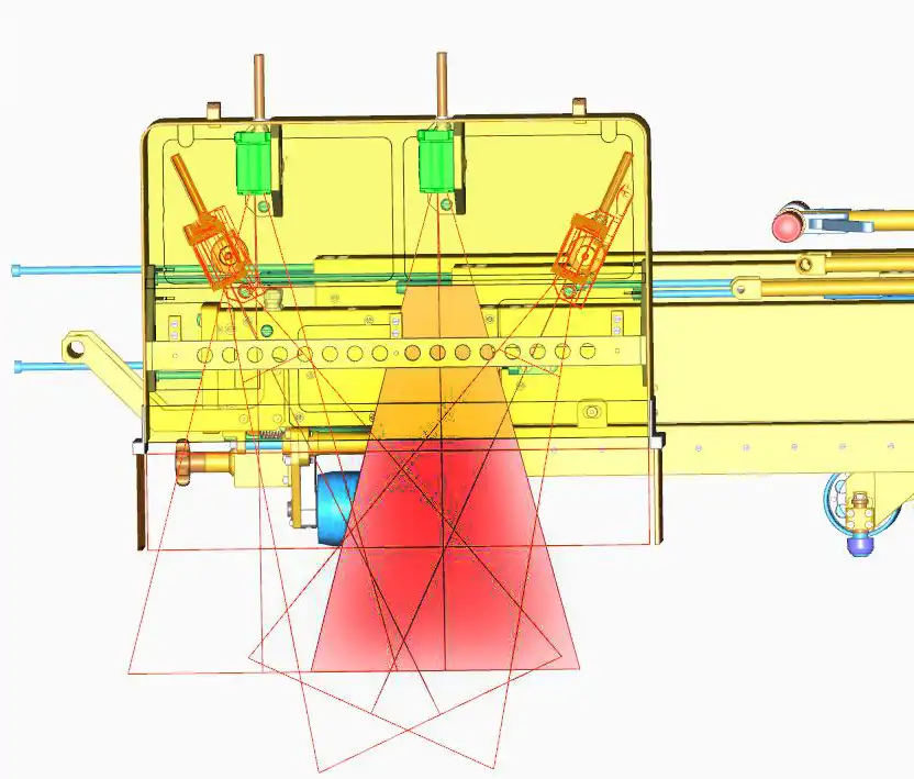 Profil de rail LPS — mesure en cours